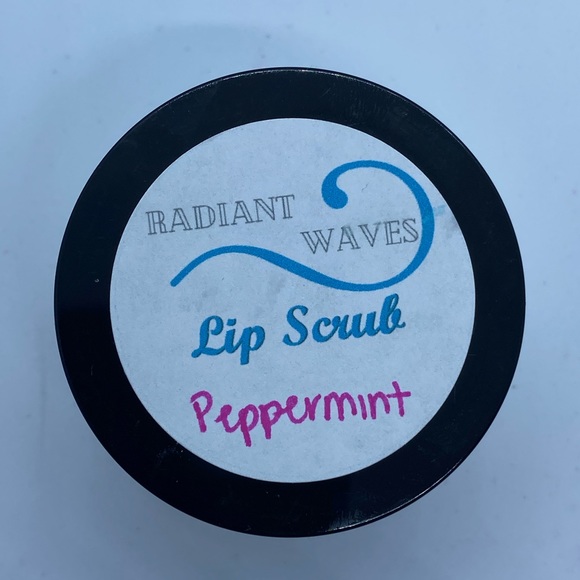 Set of 3 hand crafted 1oz peppermint lip scrub by Radiant Waves - Picture 2 of 6